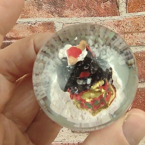 Mini Christmas Reindeer Dog Tree Snowglobe Waterglobe Snow Globe Santa Reindeers - Picture 9 of 16